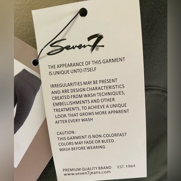 SEVEN7 4 Way Stretch Scallop Hem PullOn Ponte Leggings Size XL Pretty Olive NWT. - Picture 9 of 13